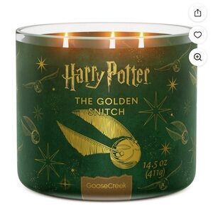 Goose Creek Harry Potter The Golden Snitch Candle - Green and Gold